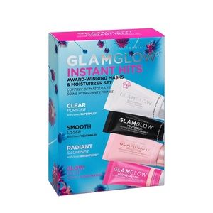 BNIB Glamglow Instant Hits Skin Mask Set Supermud Youthmud Brightmud Glowstarter